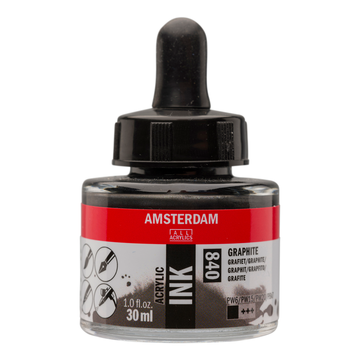 Royal Talens AMSTERDAM Acrylic Ink - Graphit  840 (30ml)