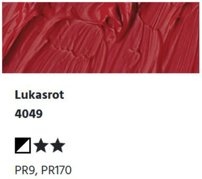 LUKAS Cryl PASTOS (HEAVY BODY) - Lukasrot  4049 (37ml)