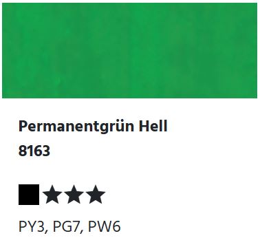 LUKAS Studio GOUACHE - Permanentgrün Hell  8163 (20ml)