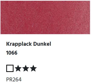 LUKAS Aquarell 1862 Feuchte Künstler-Aquarellfarbe - Krapplack Dunkel  1066 (1/2 N.)