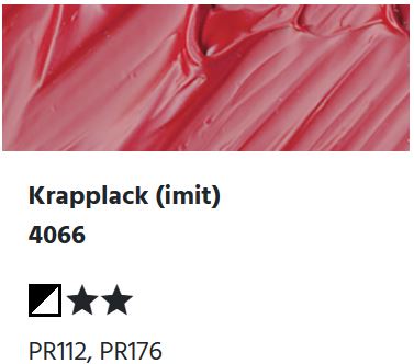LUKAS Cryl PASTOS (HEAVY BODY) - Krapplack (imit)  4066 (37ml)