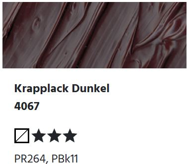 LUKAS Cryl PASTOS (HEAVY BODY) - Krapplack Dunkel  4067 (37ml)