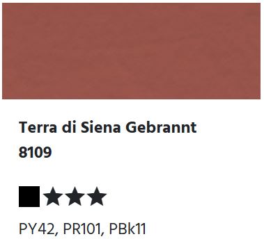 LUKAS Studio GOUACHE - Terra di Siena Gebrannt 8109 (20ml)