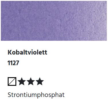 LUKAS Aquarell 1862 Feuchte Künstler-Aquarellfarbe - Kobaltviolett  1127 (1/2 N.)