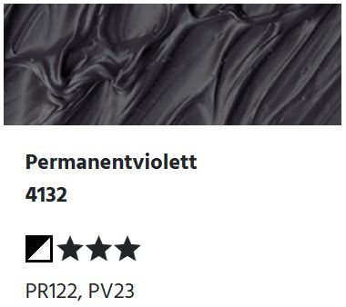 LUKAS Cryl PASTOS (HEAVY BODY) - Permanentviolett  4132 (37ml)