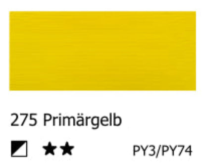 Estándar acrílico AMSTERDAM - Amarillo primario 275 (120 ml)