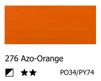 Estándar acrílico AMSTERDAM - Naranja azo 276 (120 ml)