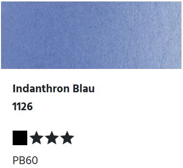 LUKAS Aquarell 1862 Feuchte Künstler-Aquarellfarbe - Indanthron Blau  1126 (1/2 N.)