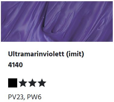 LUKAS Cryl PASTOS (HEAVY BODY) - Ultramarinviolett (imit)  4140 (37ml)