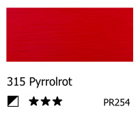 AMSTERDAM Acryl Standard - Pyrrolrot  315 (120ml)