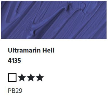 LUKAS Cryl PASTOS (HEAVY BODY) - Ultramarin Hell  4135 (37ml)