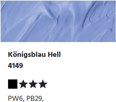 LUKAS Cryl PASTOS (HEAVY BODY) - Königsblau Hell  4149 (37ml)