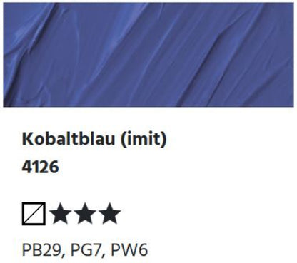 LUKAS Cryl PASTOS (HEAVY BODY) - Kobaltblau (imit)  4126 (37ml)