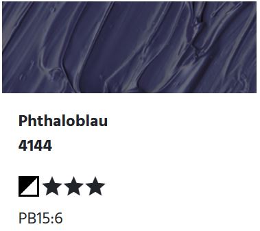 LUKAS Cryl PASTOS (HEAVY BODY) - Phthaloblau  4144 (37ml)