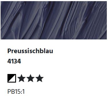 LUKAS Cryl PASTOS (HEAVY BODY) - Preussischblau  4134 (37ml)