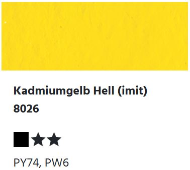 LUKAS Studio GOUACHE - Kadmiumgelb Hell (imit)  8026 (20ml)