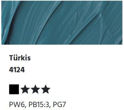 LUKAS Cryl PASTOS (CUERPO PESADO) - Turquesa 4124 (37ml)