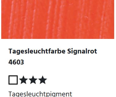 LUKAS CRYL Studio - 4603 Tagesleuchtfarbe Signalrot  (125/250ml)