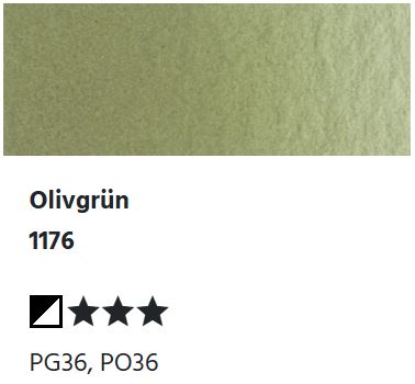 LUKAS Aquarell 1862 (24ml Tube) - Olivgrün  1176