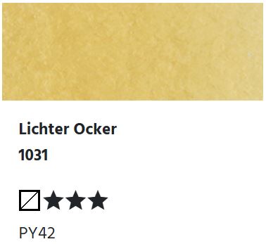 LUKAS Aquarell 1862 Feuchte Künstler-Aquarellfarbe - Lichter Ocker  1031 (1/2 N.)