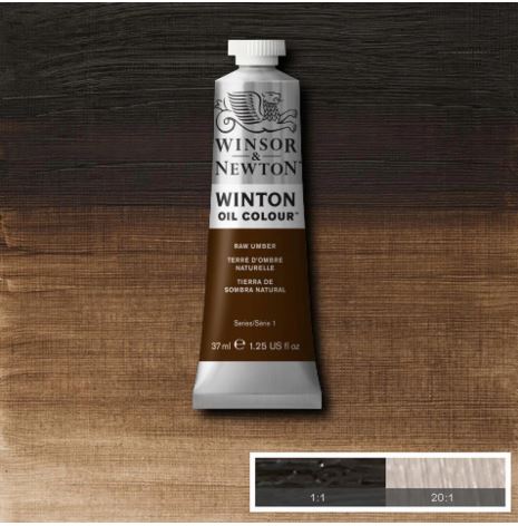 WINSOR&NEWTON Winton Feine Ölfarbe - UMBRA NATUR  554 (37ml)