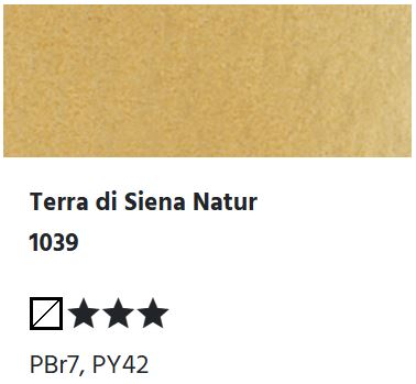 LUKAS Aquarell 1862 Feuchte Künstler-Aquarellfarbe - Terra di Siena Natur  1039 (1/2 N.)