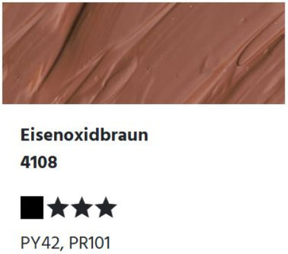 LUKAS Cryl PASTOS (HEAVY BODY) - Eisenoxidbraun  4108 (37ml)