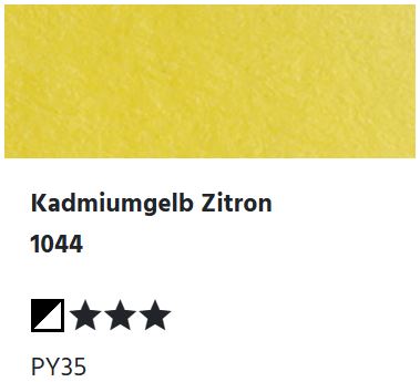 LUKAS Aquarell 1862 Feuchte Künstler-Aquarellfarbe - Kadmiumgelb Zitron  1044 (1/2 N.)