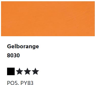 LUKAS Studio GOUACHE - Gelborange  8030 (20ml)