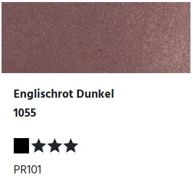 LUKAS Aquarell 1862 Feuchte Künstler-Aquarellfarbe - Englischrot Dunkel  1055 (1/2 N.)