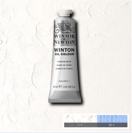 WINSOR&NEWTON Winton Feine Ölfarbe - TITANWEISS  644 (37ml/200ml)