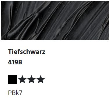 LUKAS Cryl PASTOS (HEAVY BODY) - Tiefschwarz  4198 (37ml)