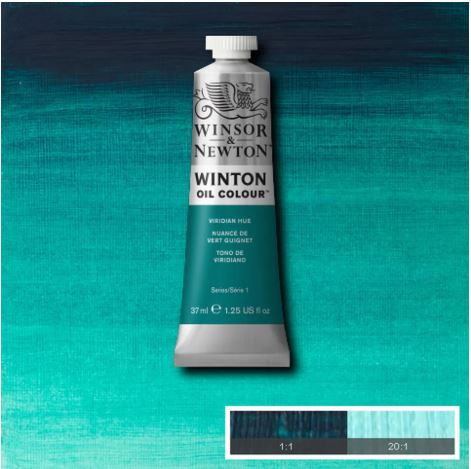 WINSOR&NEWTON Winton Feine Ölfarbe - VIRIDIAN FARBTON  696 (37ml)