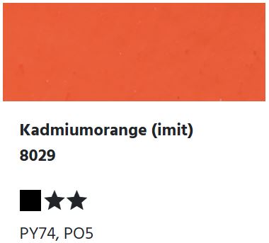 LUKAS Studio GOUACHE - Kadmiumorange (imit) 8029 (20ml)