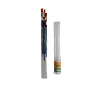 ELCO Pinselset ACRYL/AQUARELL flach (6 Pinsel im Aufbewahrungs-Köcher)