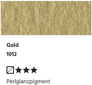 LUKAS Aquarell 1862 Feuchte Künstler-Aquarellfarbe - Gold  1012 (1/2 N.)