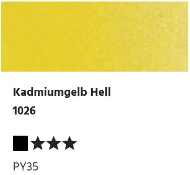 LUKAS Aquarell 1862 Feuchte Künstler-Aquarellfarbe - Kadmiumgelb Hell  1026 (1/2 N.)