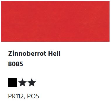 LUKAS Studio GOUACHE - Zinnoberrot Hell 8085 (20ml)