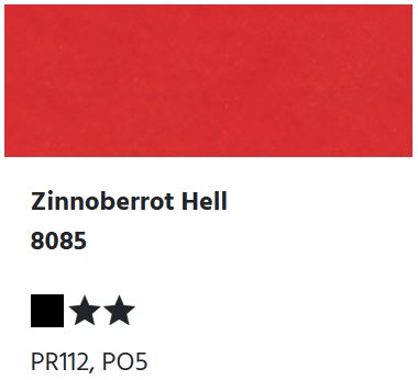 LUKAS Studio GOUACHE - Zinnoberrot Hell 8085 (20ml)
