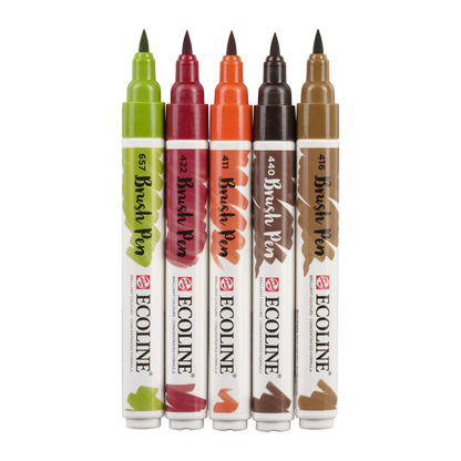 ROYAL TALENS ECOLINE® Brush Pen Marker-Set AUTUMN HERBST (5 Farben)