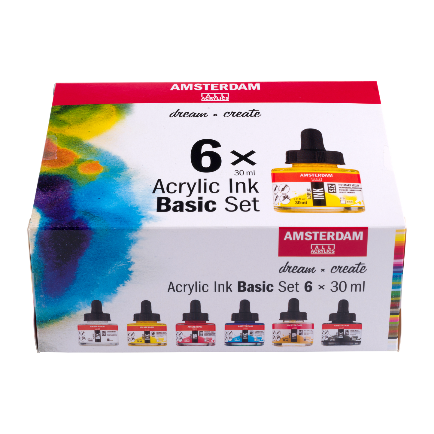 Royal Talens AMSTERDAM Acrylic Ink - BASIC SET (6x30ml)