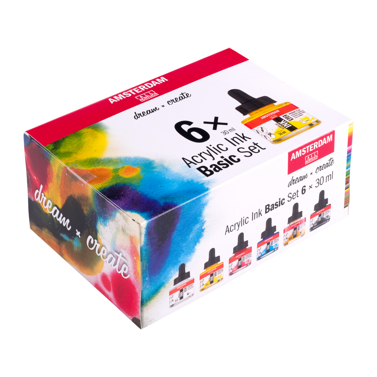 Royal Talens AMSTERDAM Acrylic Ink - BASIC SET (6x30ml)