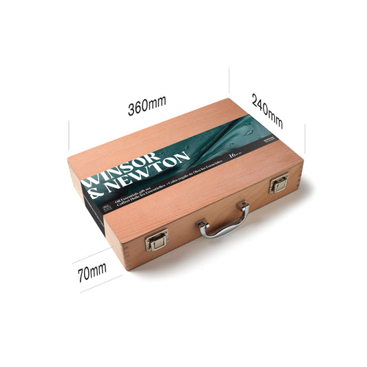 WINSOR & NEWTON Winton Ölfarben Komplettset im Holzkoffer (8x37ml)