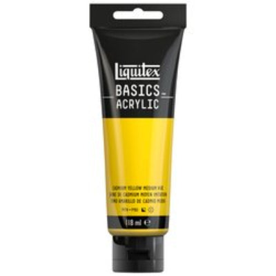 LIQUITEX Basics ACRYL - 161 Amarillo Cadmio Medio (118ml)