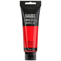 LIQUITEX Basics ACRÍLICO - 983 Rojo Fluorescente (118ml)