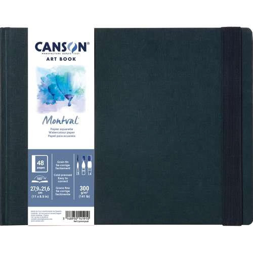 NEU: CANSON Artbook Montval Aquarell 27,9×21,6 cm (gebunden, 24 Bl/48 S, 300gr.)