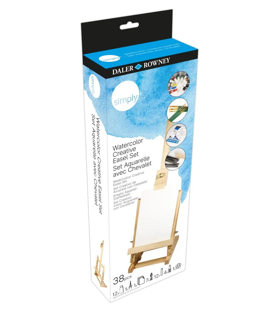 DALER-ROWNEY Simply Aquarell Kreativ‑Staffelei‑Set