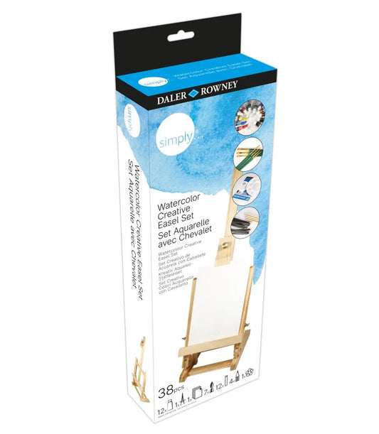 DALER-ROWNEY Simply Aquarell Kreativ‑Staffelei‑Set