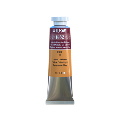 LUKAS 1862 Feinste Ölfarben - NEU Lichter Ocker Hell 0030 (37ml)