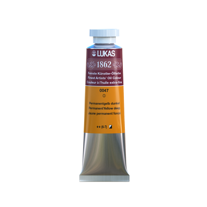 LUKAS 1862 Feinste Ölfarben - Permanentgelb Dunkel 0047 (37ml)